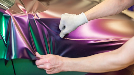 custom multicolored car graphic