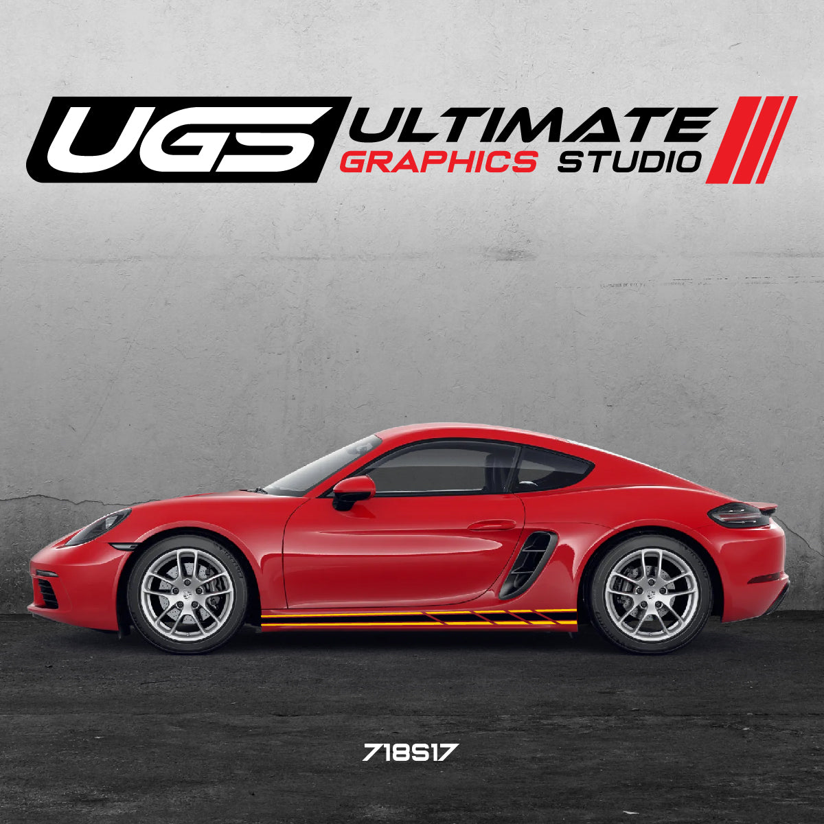 Porsche Cayman Vinyl Decals Graphics Custom Design