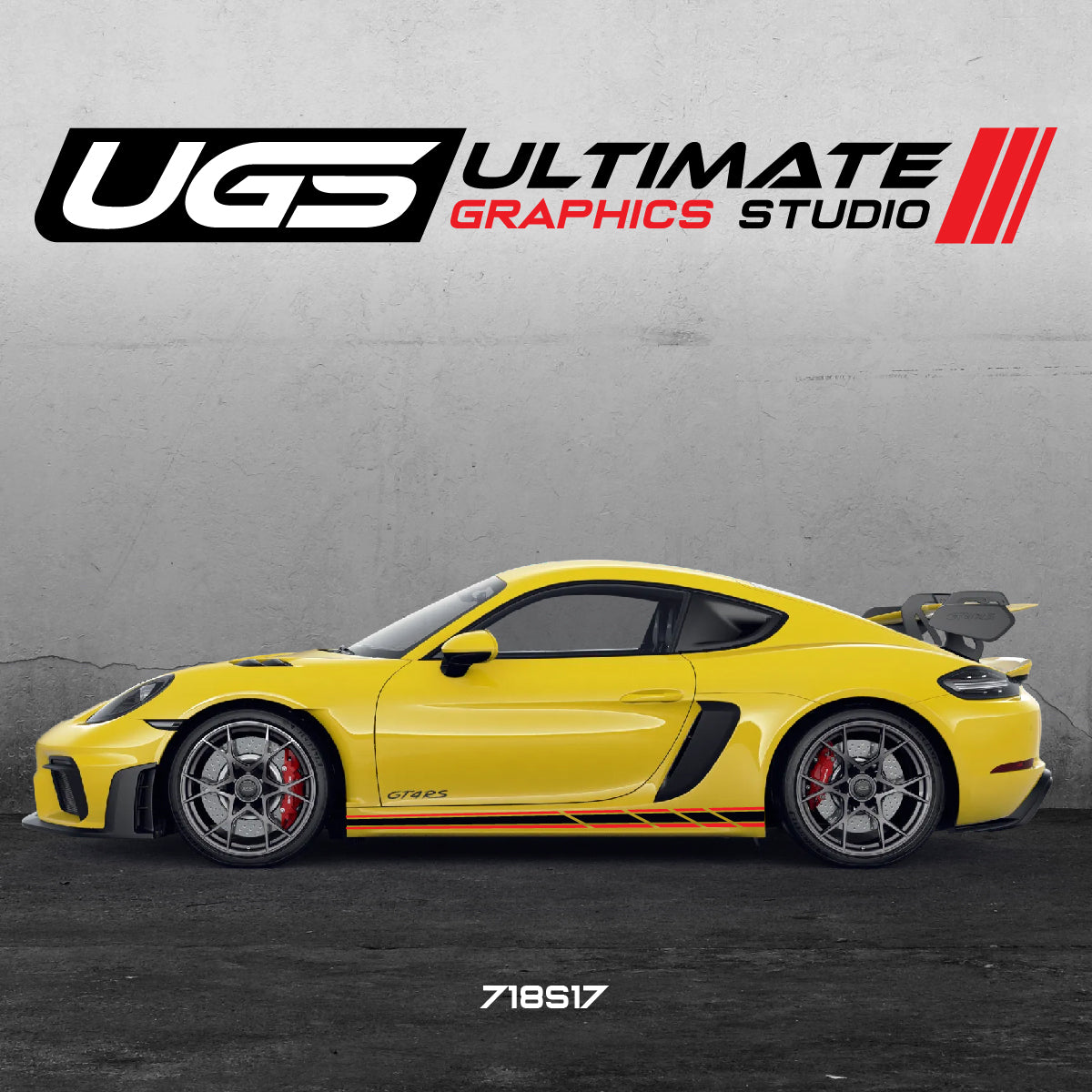 Porsche Cayman Vinyl Decals Graphics Custom Design