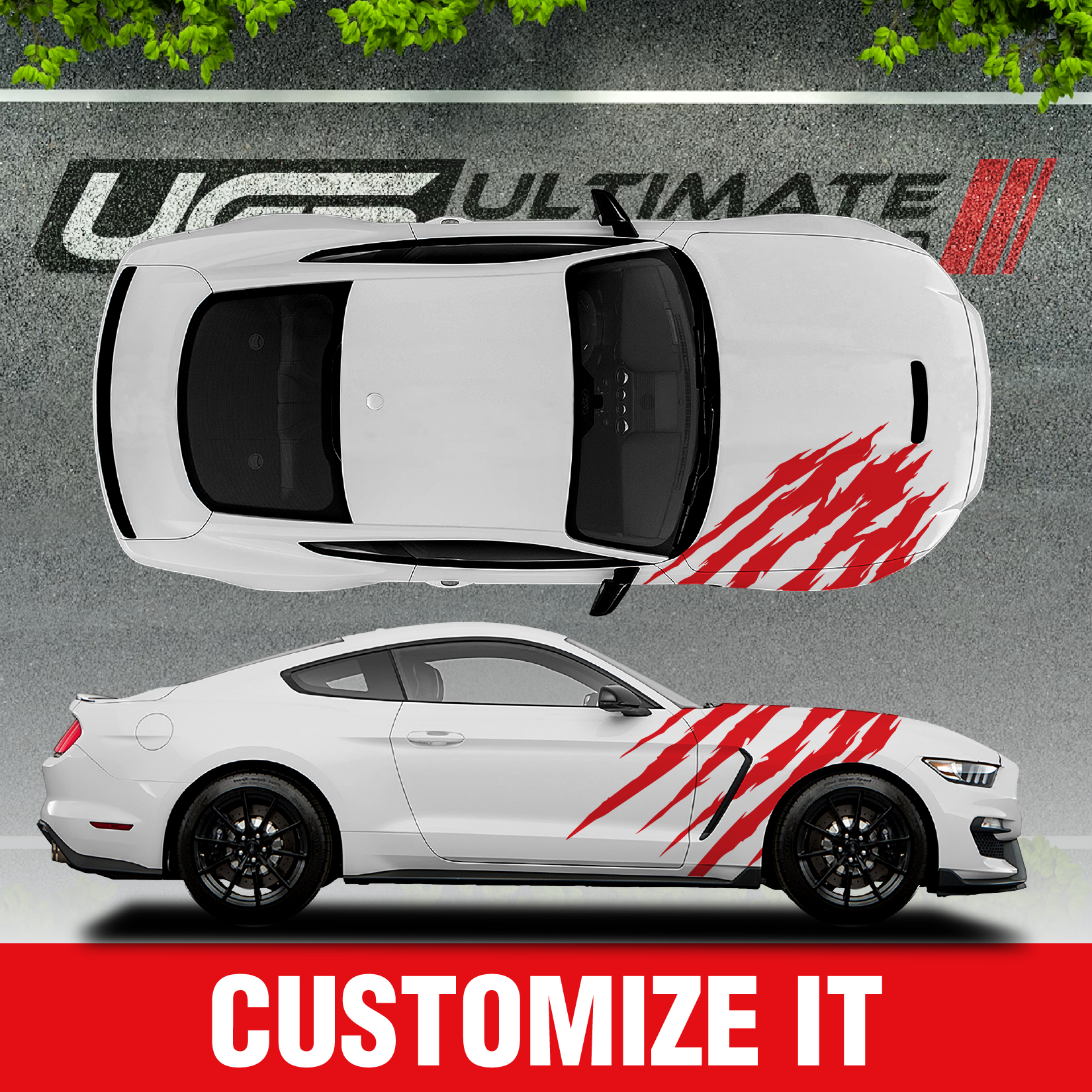 Ford Mustang Vinyl Decals Graphics Custom Design