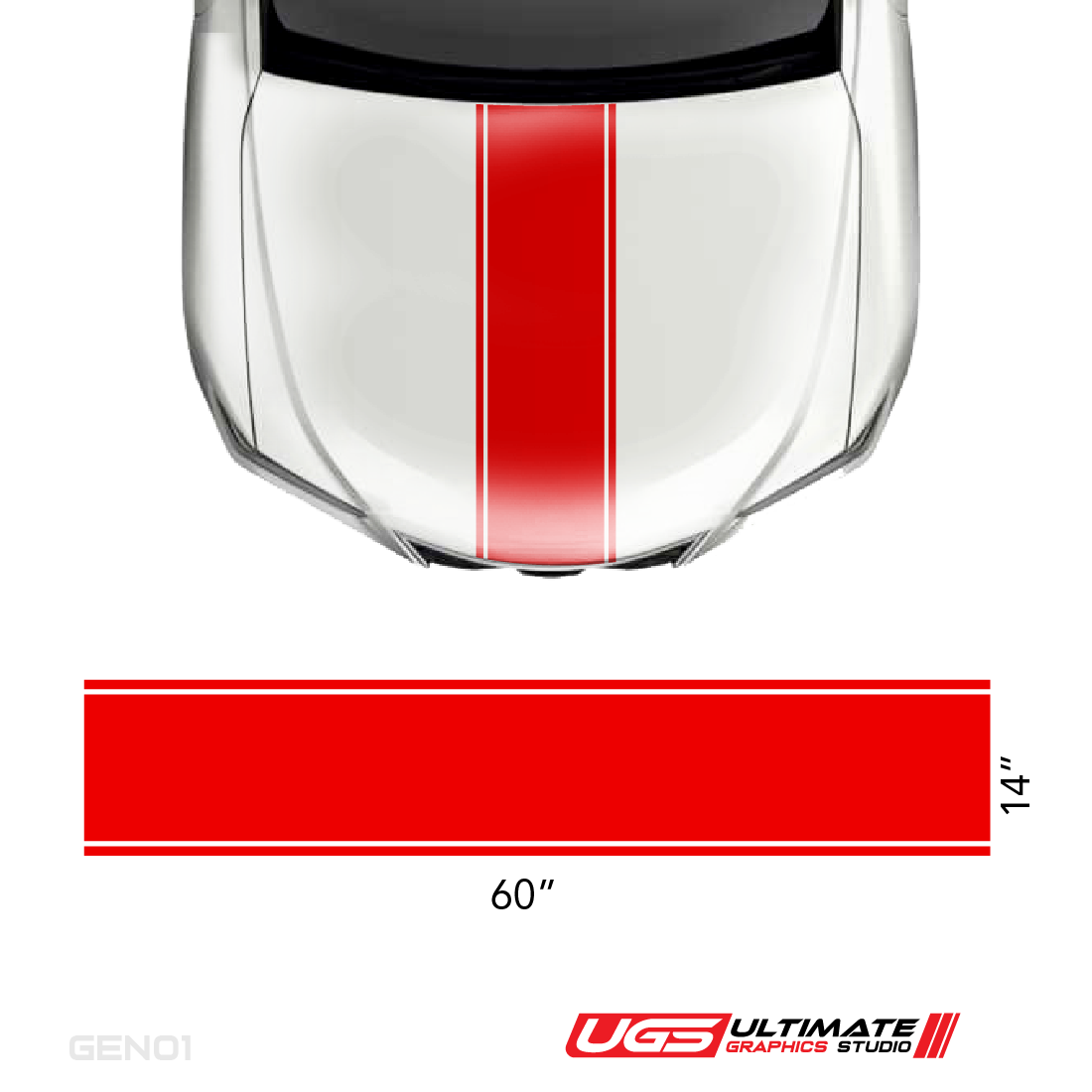 Vinyl Decals Graphics Custom Design Racing Stripe