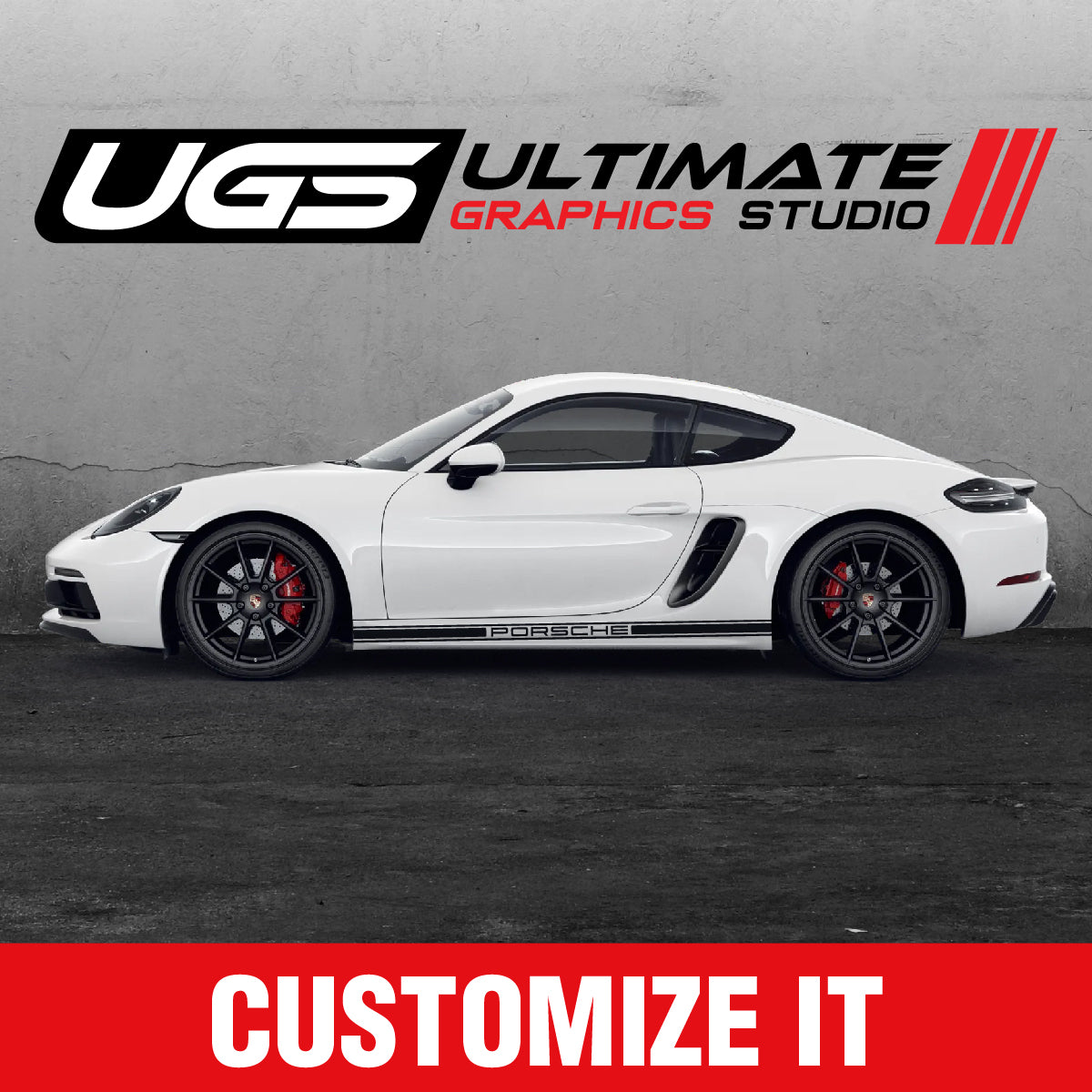 Porsche Cayman Vinyl Decals Graphics Custom Design