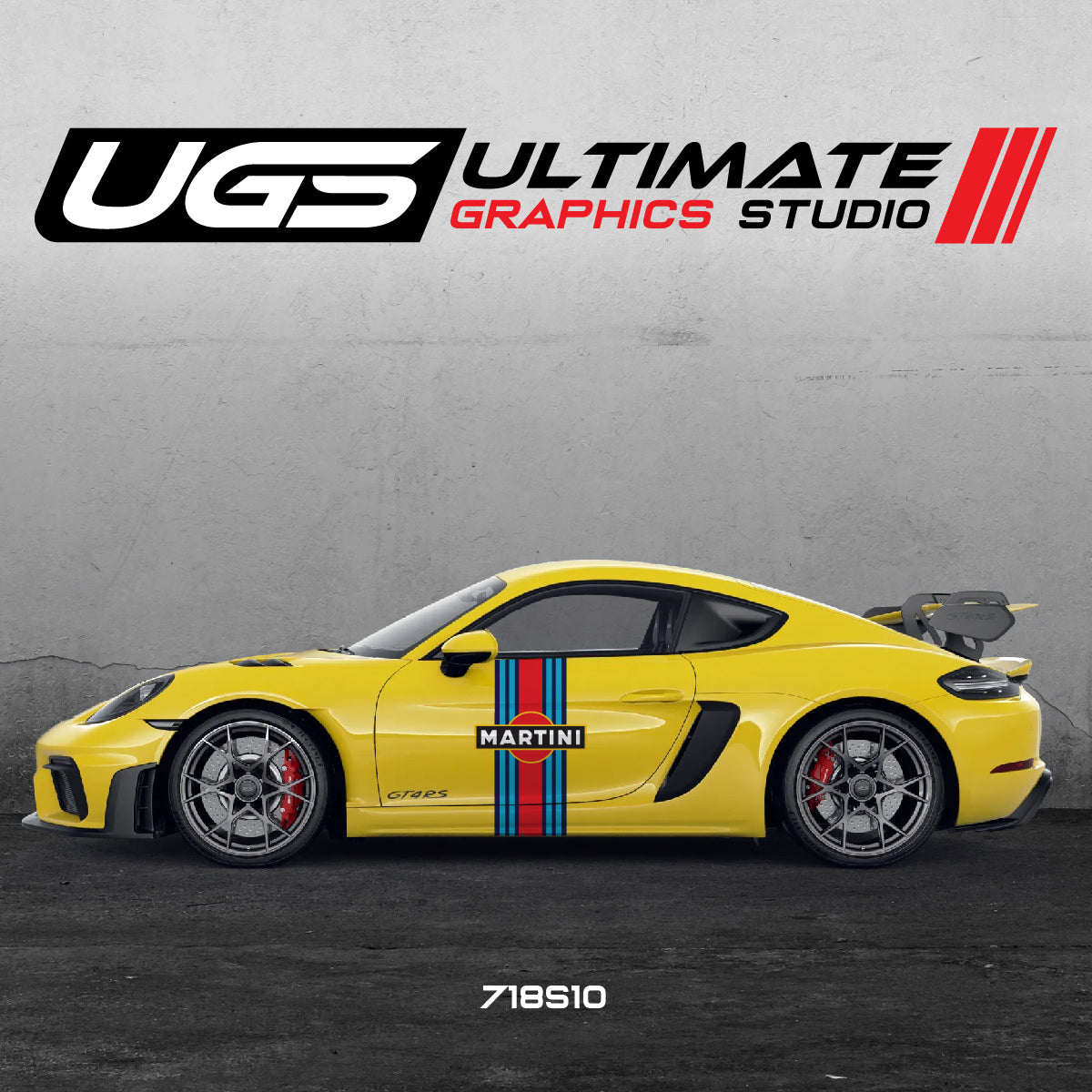 Martini Racing Door Graphics for Porsche Models – Ultimate
