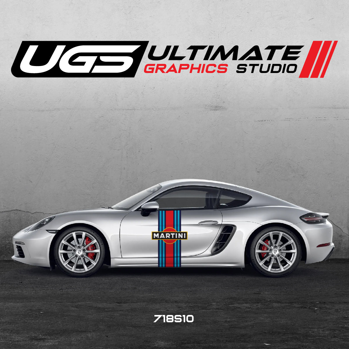 Martini Racing Door Graphics for Porsche Models – Ultimate