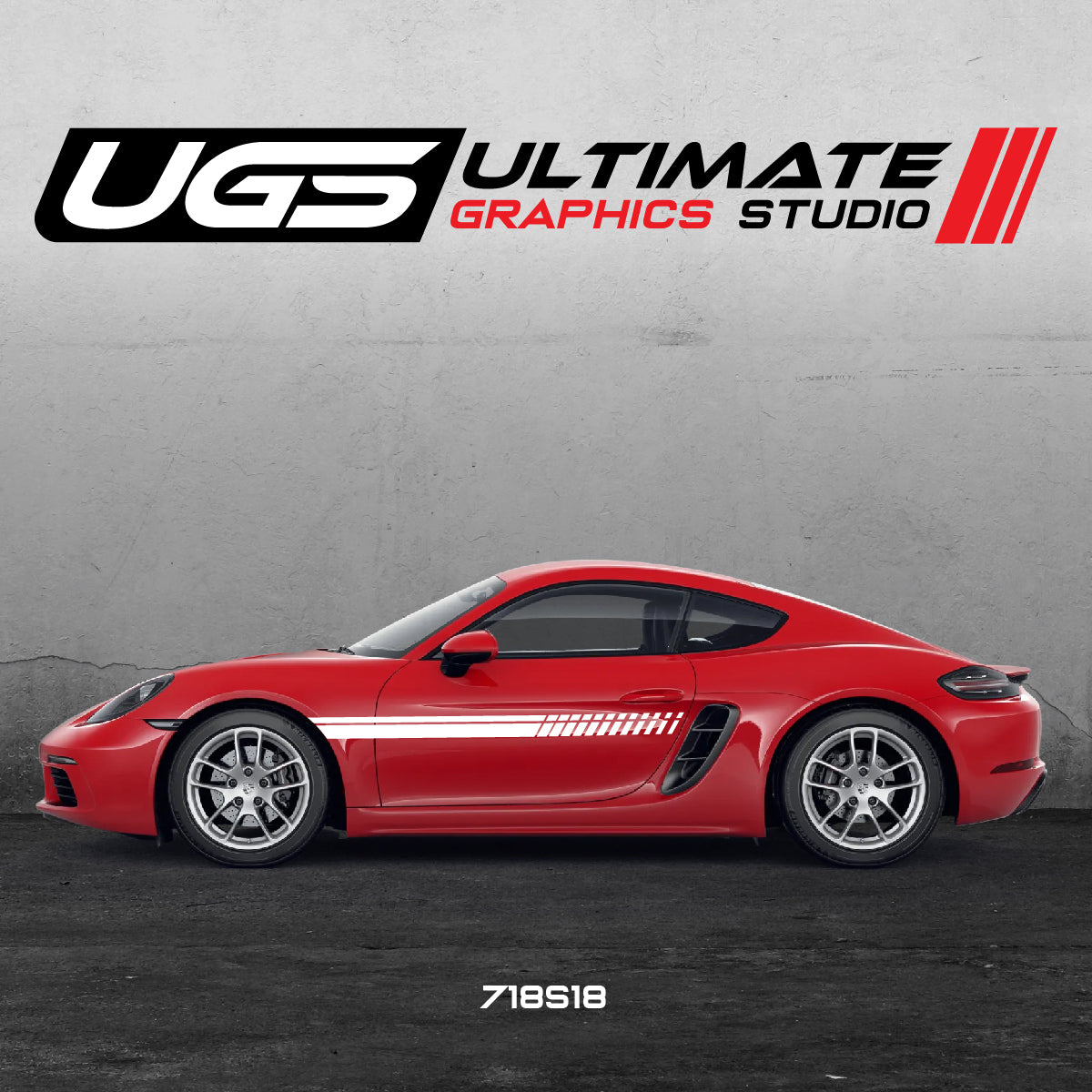 ポルシェ】 PORSCHE 718 Cayman GT4 e ステッカー｜アクセサリー