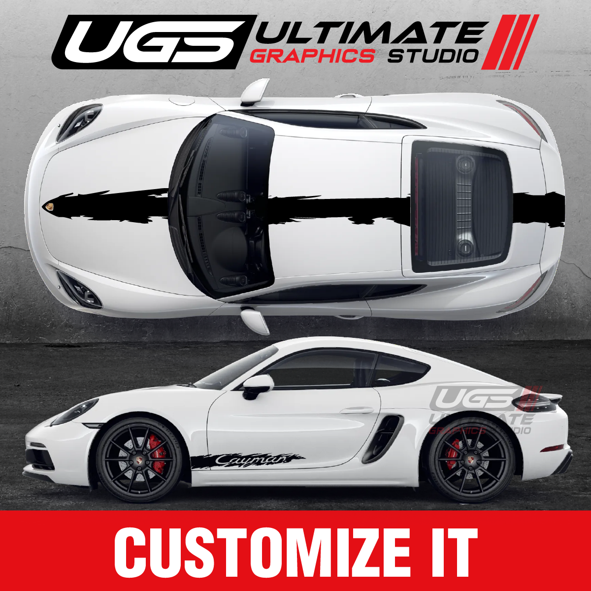 Cayman / GT4 | Vinyl Graphics - Kits - Stripes – Ultimate Graphics Studio