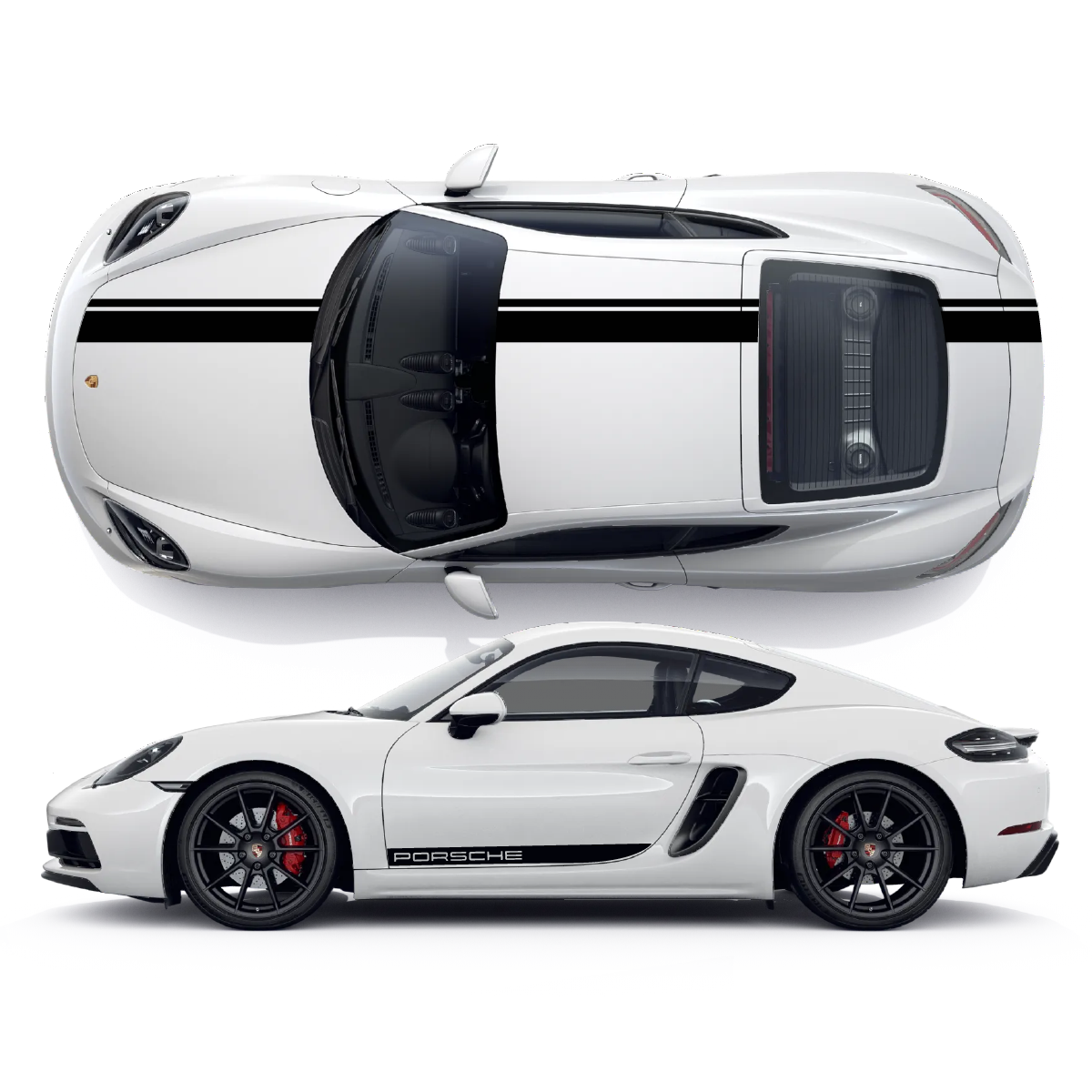 Porsche Cayman Vinyl Decals Graphics Custom Design