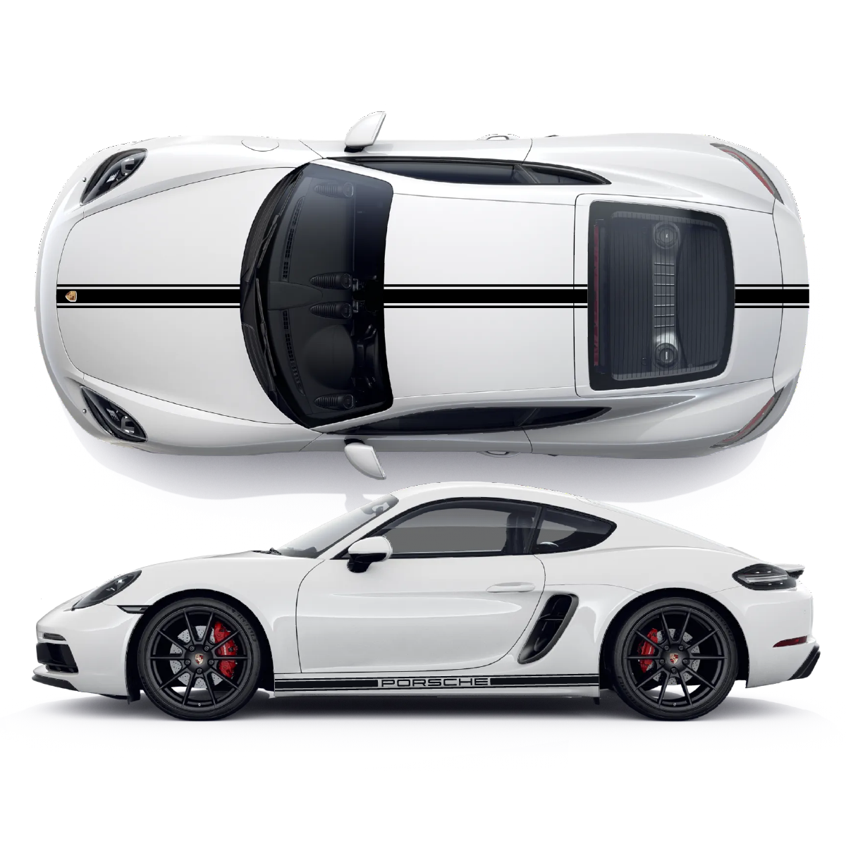 Porsche Cayman Vinyl Decals Graphics Custom Design