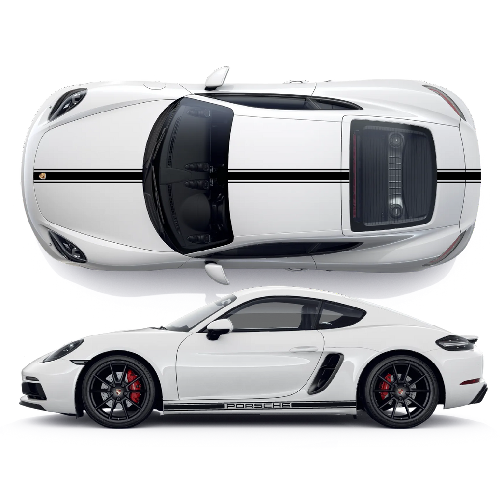 Porsche Cayman Vinyl Decals Graphics Custom Design