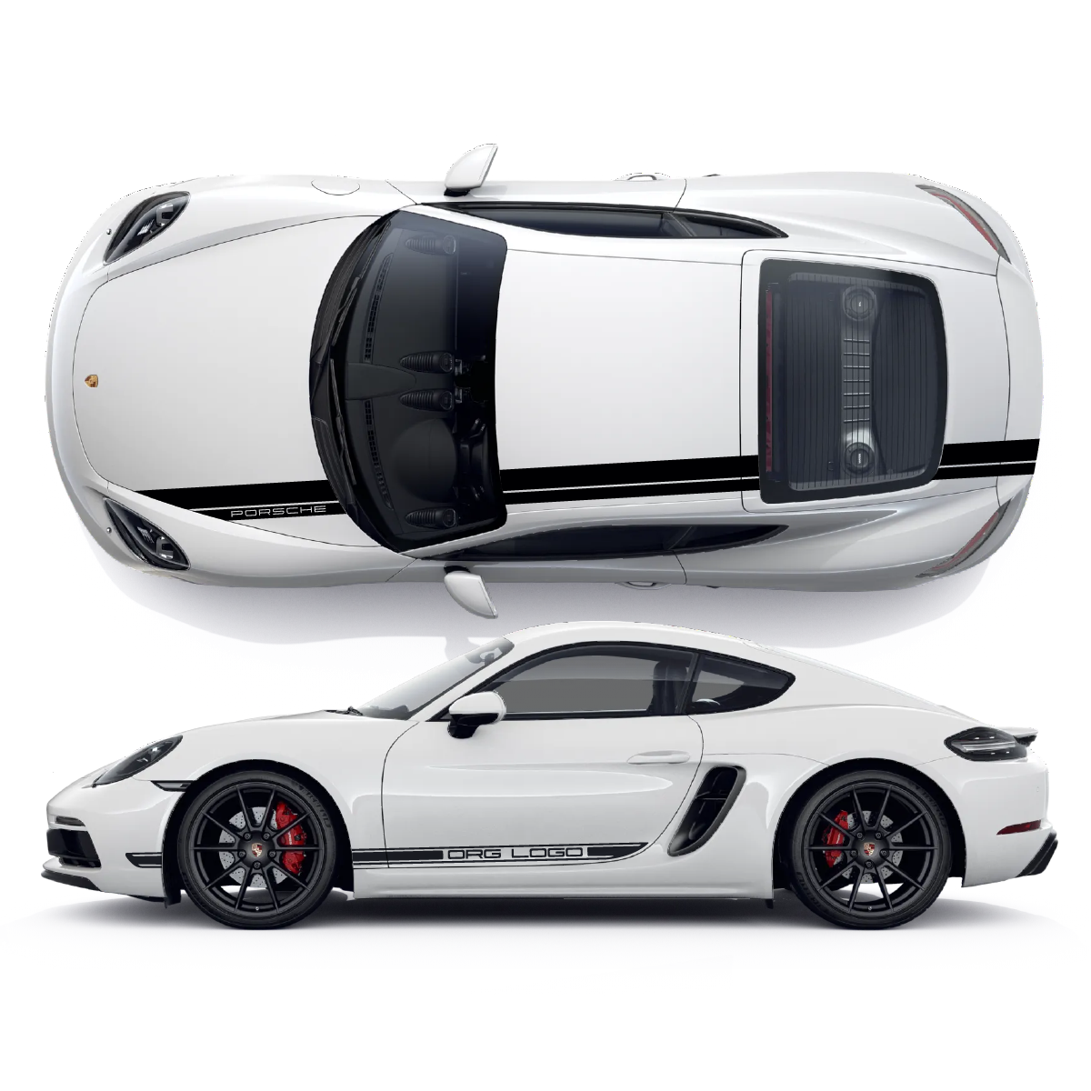 Porsche Cayman Vinyl Decals Graphics Custom Design