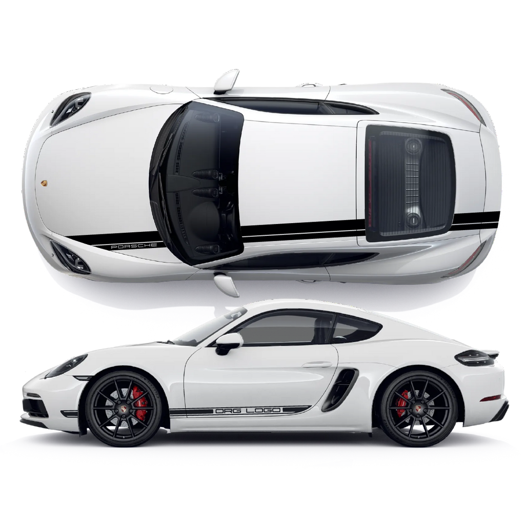 Porsche Cayman Vinyl Decals Graphics Custom Design