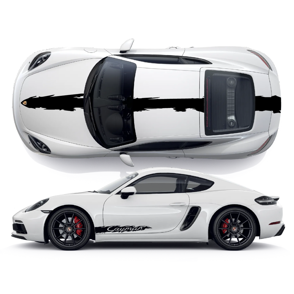 Porsche Cayman Vinyl Decals Graphics Custom Design