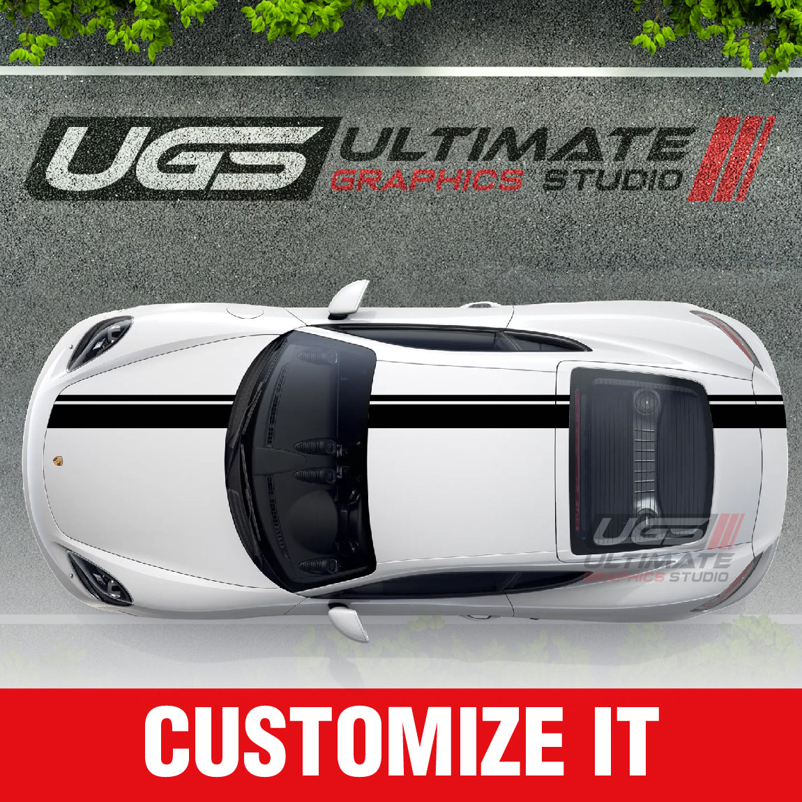 Porsche Cayman Vinyl Decals Graphics Custom Design