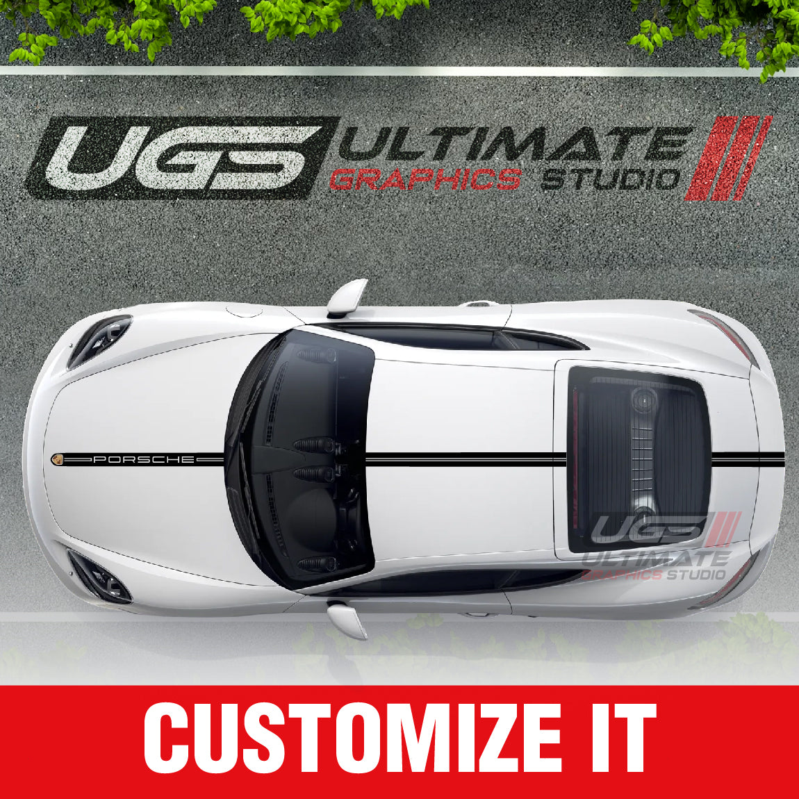 Porsche Cayman Vinyl Decals Graphics Custom Design