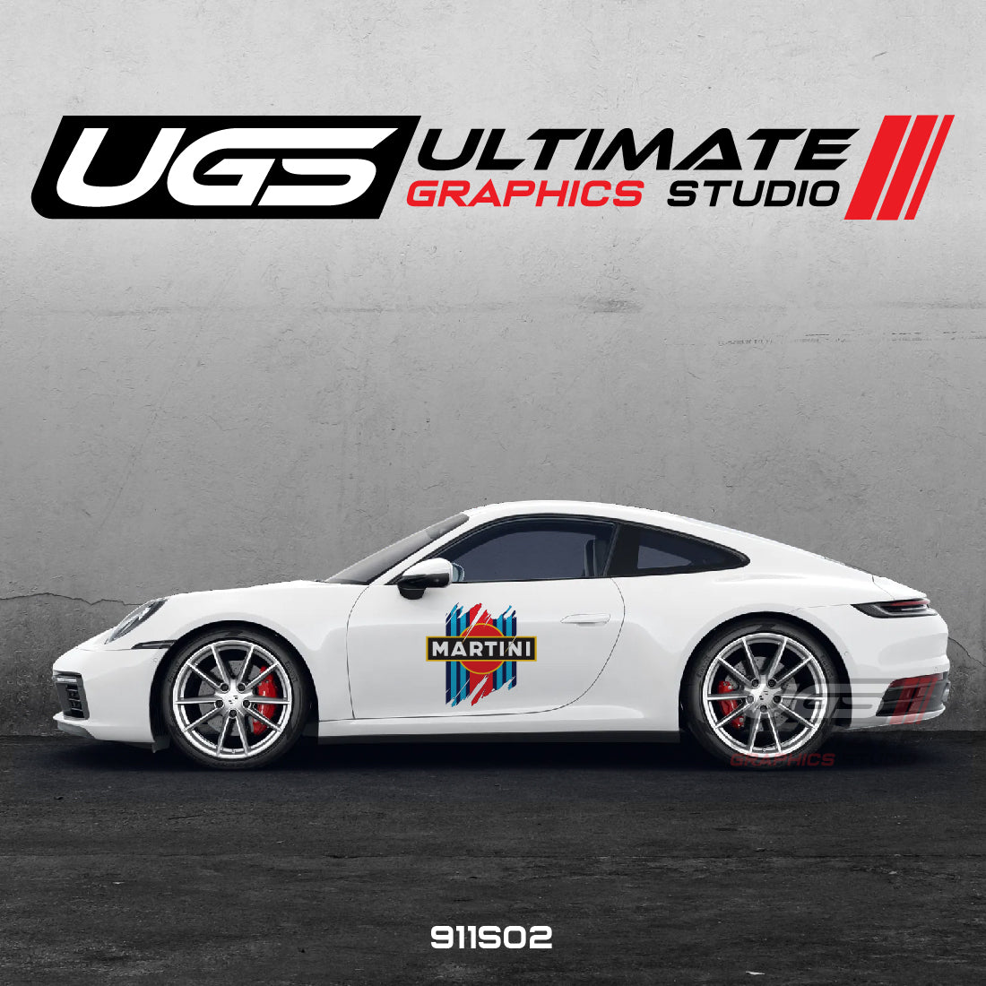 Porsche Martini Racing Door Scratched Graphics – Ultimate
