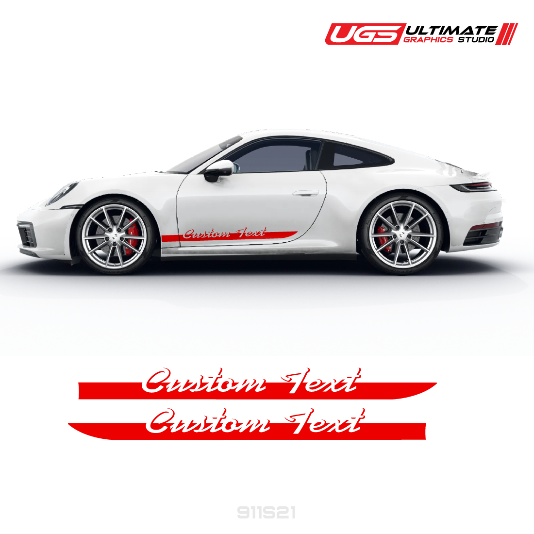 Custom Script Text Side Graphics for Porsche Models – Ultimate Graphics ...