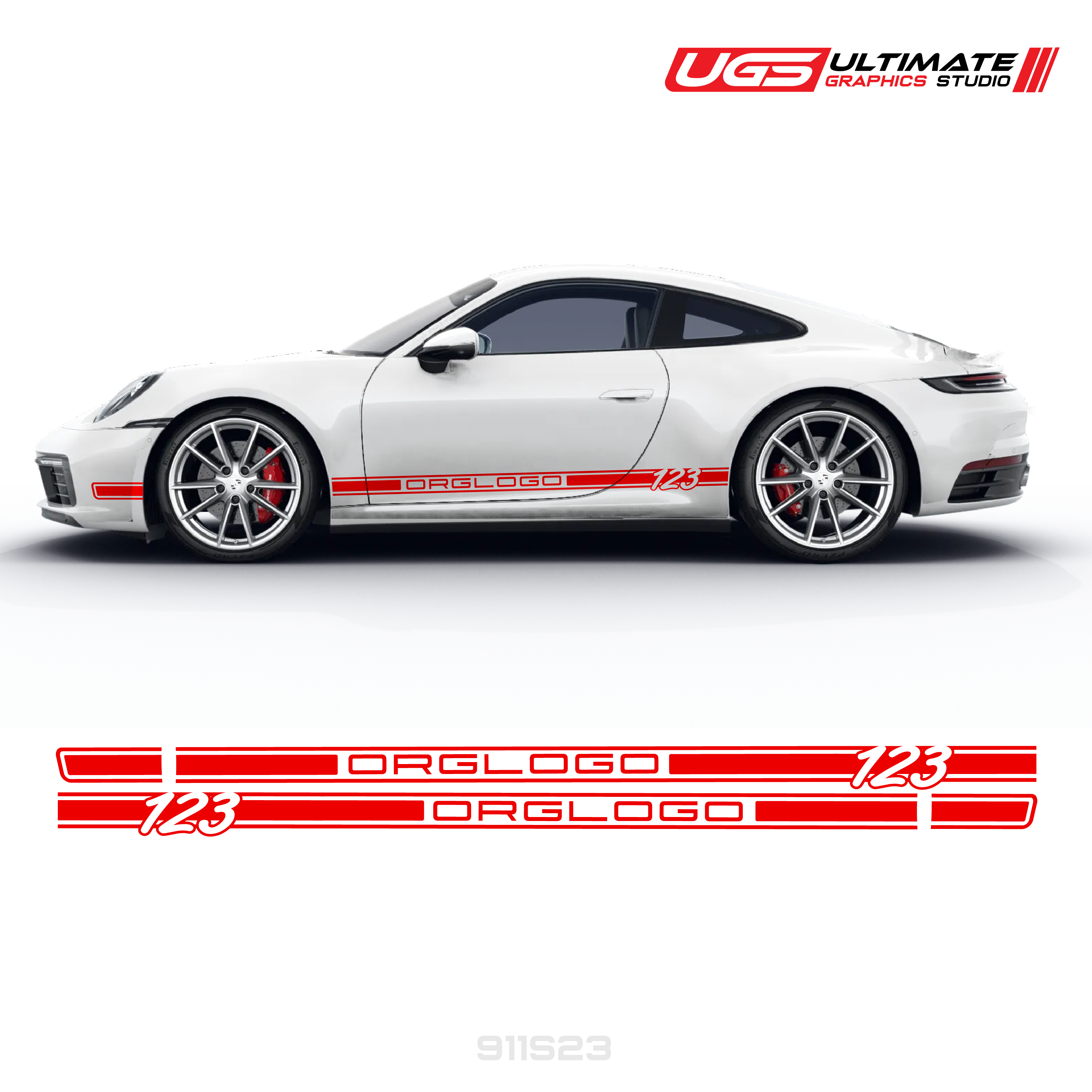 ラスト！ PORSCHE Carrera RS トラックトップジャケット XL Side Rocker Graphics fits Porsche 911 – Ultimate Graphics Studio