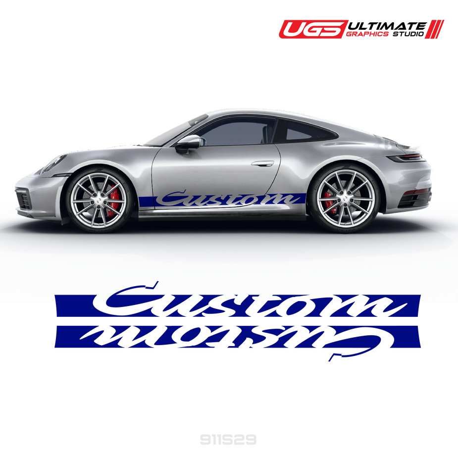 Retro Side Graphics to fit Porsche Carrera – Ultimate Graphics Studio