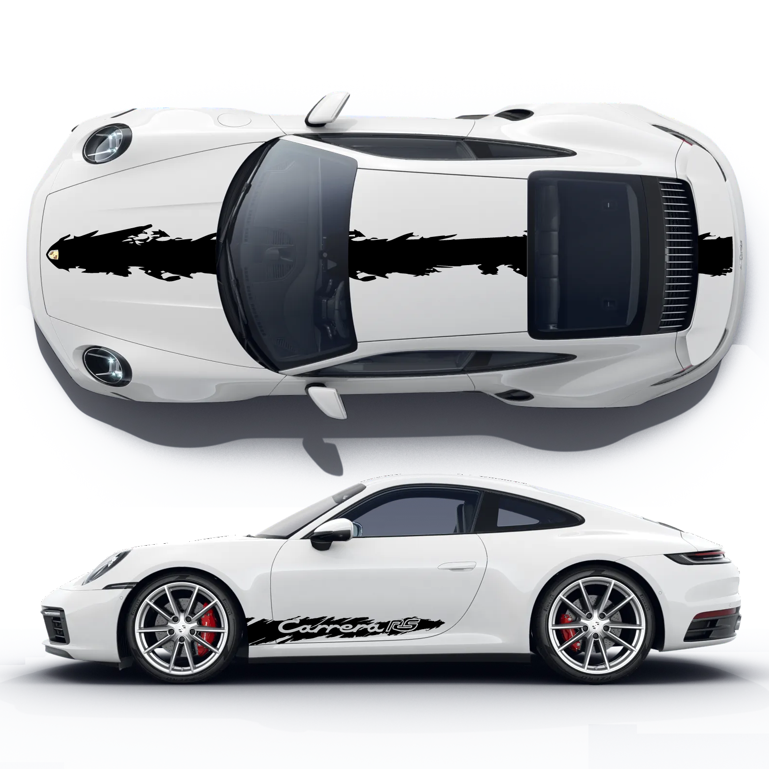 Porsche Carrera Vinyl Decals Graphics Custom Design