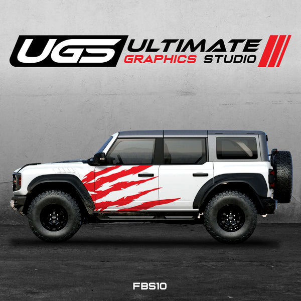 Ford Bronco Scratch Side Graphics – Ultimate Graphics Studio