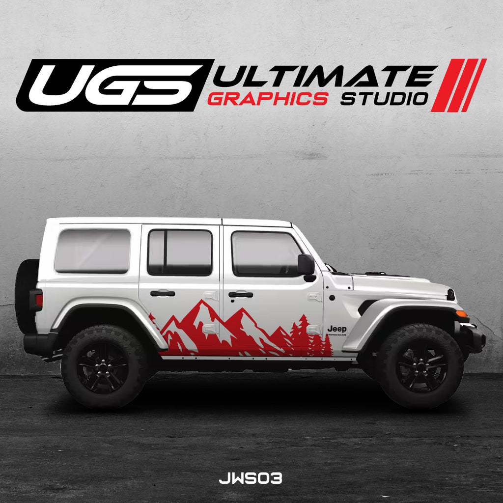 Jeep Wrangler Vinyl Decals Graphics Custom Design