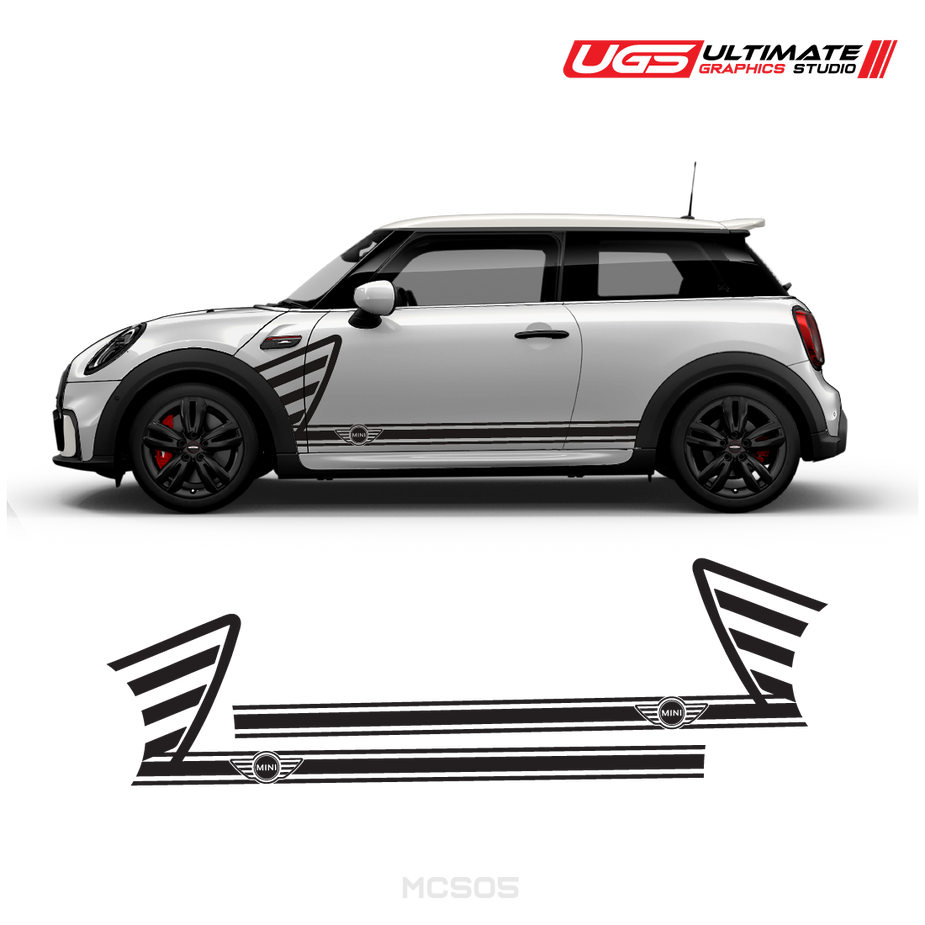 Mini Cooper Iconic Pattern Mini Cooper Vinyl Graphics | Decal Logos - Colors – Ultimate Graphics ...