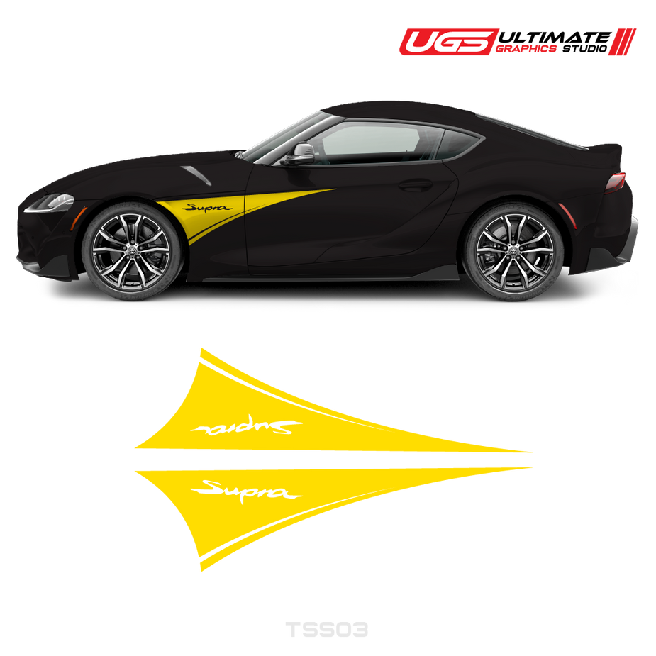 Toyota Supra Side Decal – Ultimate Graphics Studio