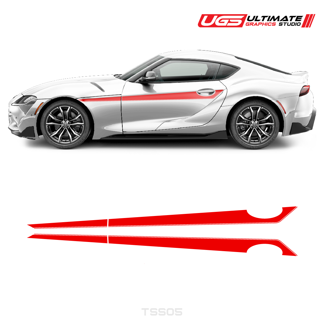 Dialect Graphics Toyota Supra Side Accent Graphics – Ultimate Graphics Studio