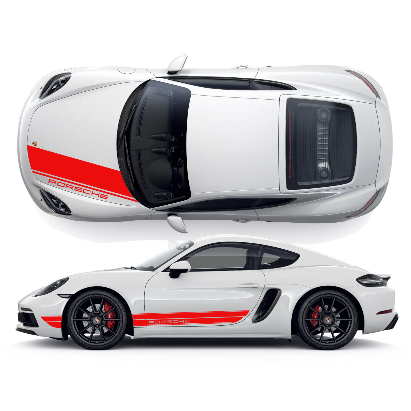 Porsche Cayman Vinyl Decals Graphics Custom Design