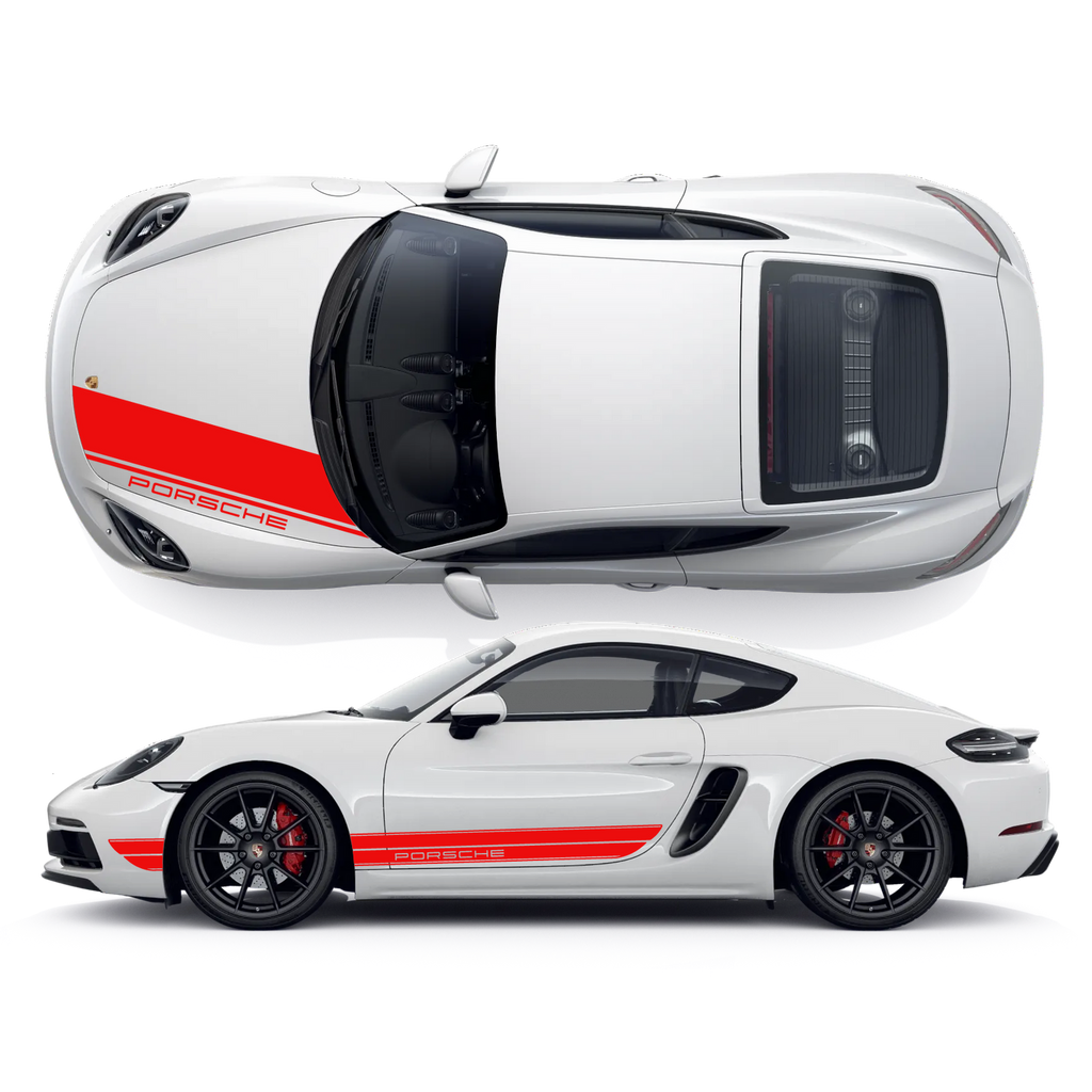 Porsche Cayman Vinyl Decals Graphics Custom Design